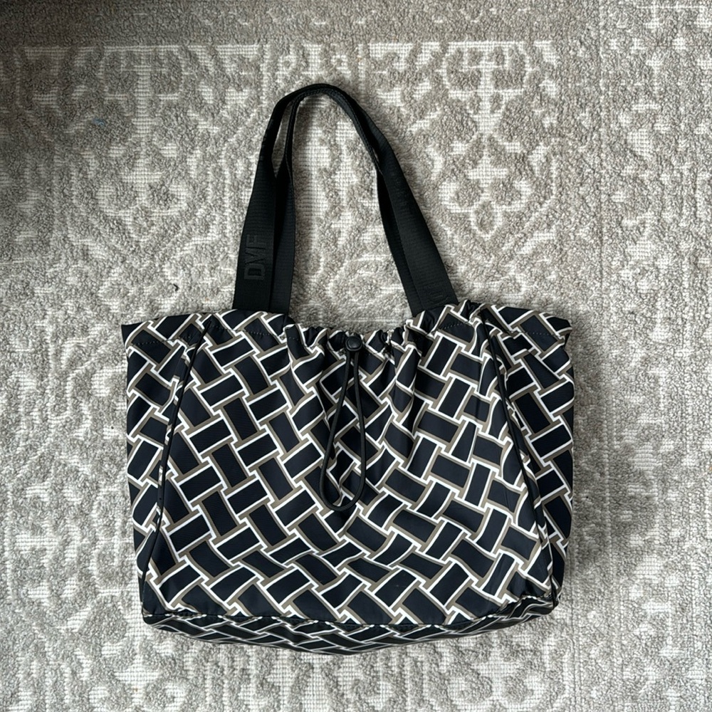 DVF for Target Vintage Weave Neutral Tote